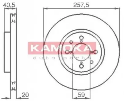 Гальмiвнi диски KAMOKA 1031042