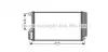 AVA FIAT Радіатор кондиціонера (конденсатор) з осушувачем Doblo, Opel Combo Tour 12- ALA5115D AVA ALA5115D