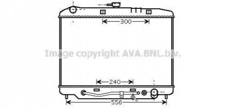 AVA OPEL Радіатор охолодження двиг. MONTEREY A 3.1, 3.2 91-, ISUZU AVA AVA COOLING OL2180