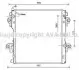 AVA TOYOTA Радіатор охолодження двиг. Land Cruiser Prado 3.0 D-4D TO2604 AVA TO2604