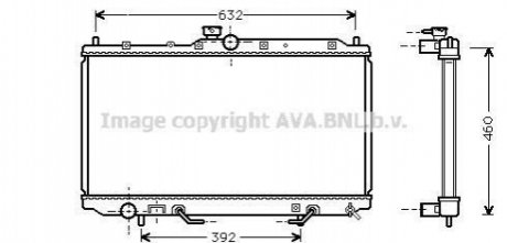 AVA MITSUBISHI Радіатор охолодження двиг. CARISMA 1.6, 1.8 95- AVA AVA COOLING MT2153