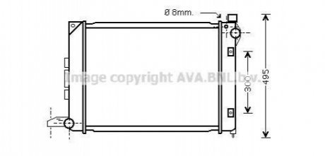 AVA LAND ROVER Радіатор охолодження двиг. Freelander 2.0DI 98- AVA AVA COOLING AU2164 (фото 1)