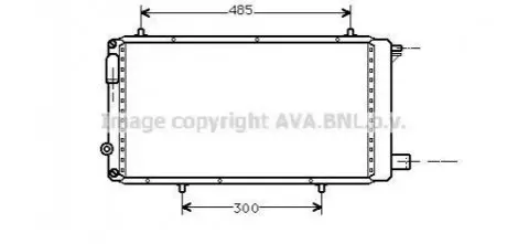 AVA CITROEN Радіатор охолодження C15 1.8/1.9D 86-00 AVA AVA COOLING CNA2073