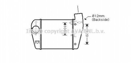 AUDI Інтеркулер A6 2.0TDI 04- AVA COOLING AIA4350 (фото 1)