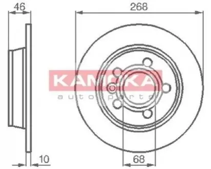 Гальмiвнi диски KAMOKA 1031694