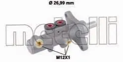 Циліндр гальмівний (головний) VW T5/Touareg 02-15 (d=26.99mm) Alu Metelli 05-0832