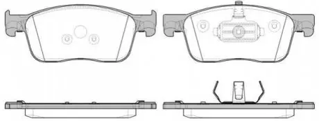 Фото 1 - тормозные колодки передние CITROEN JUMPY, SPACETOURER PEUGEOT EXPERT TOYOTA PROACE 1.6D/2.0D 02.16- REMSA 1719.00 Тормозные колодки передние CITROEN JUMPY, SPACETOURER PEUGEOT EXPERT TOYOTA PROACE 1.6D/2.0D 02.16- REMSA 1719.00 (фото 1)