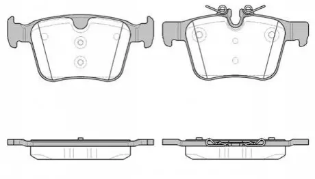 LANDROVER Колодки гальмівні задні Discovery Sport 2,0-2,2 14-, Range Rover Evoque 2,0-2,2 11- REMSA 1516.40