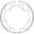 Колодки ручного тормоза Nissan X-trale,Qashqai, Renault Koleos, Toyota Rav-4 REMSA 4752.00 (фото 1)