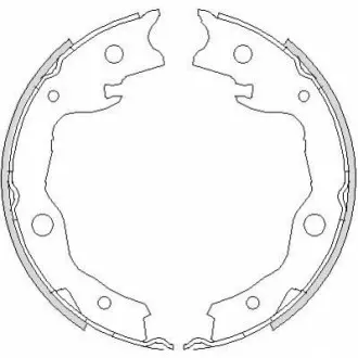 Колодка гальм. барабан. NISSAN X-TRAIL 07-, QASHQAI 07-, JUKE 10 задн. REMSA 4752.00