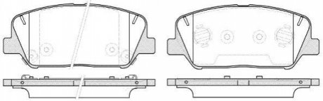 Гальмівні колодки передн.Opel Corsa D, PEUGEOT 1.6Hdi 09- REMSA 1398.12