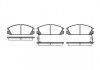 REMSA HONDA Колодки тормозные передние Accord 2.0EX 09/85-09/89 0228.02 REMSA