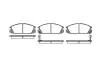 REMSA HONDA Колодки тормозные передние Accord 2.0EX 09/85-09/89 0228.02 REMSA 0228.02