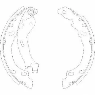 FIAT Колодки гальмівні барабанні Panda,500,Ford Ka 03- REMSA 4158.00
