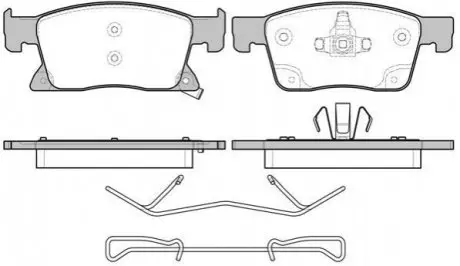 OPEL Колодки гальмівні передні ASTRA K 15- REMSA 1679.02