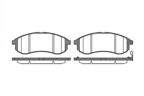 MITSUBISHI гальмів.колодки передн.L200 96- REMSA 1129.01