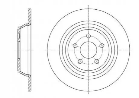 FORD Диск гальмівний задній S-MAX 15- REMSA 61604.00