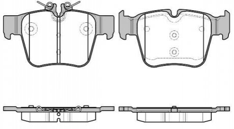 DB Колодки гальмівні задні W205 REMSA 1697.00 (фото 1)