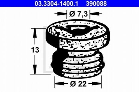 Пробка ATE 03.3304-1400.1