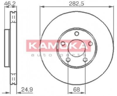 Гальмiвнi диски KAMOKA 1032028 (фото 1)