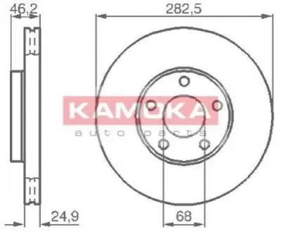 Гальмiвнi диски KAMOKA 1032028