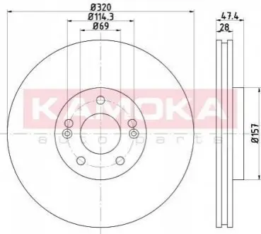 Гальмiвнi диски KAMOKA 103296