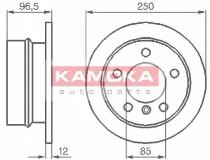 Гальмiвнi диски KAMOKA 103454