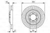 BOSCH ISUZU Гальмівний диск передн. D-MAX I, D-MAX II 0986479V29 BOSCH 0986479V29
