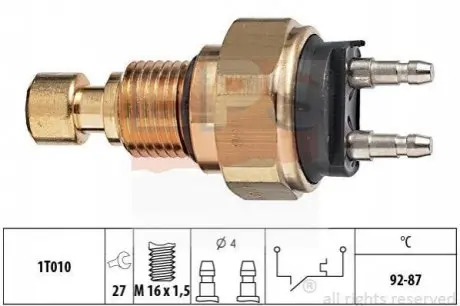 HONDA температурний датчик включення вентилятора радіатора ACCORD -83 EPS 1.850.036 (фото 1)