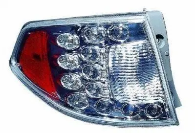 Фонарь задний Subaru Impreza 07-11 HB лів. (без ламп) (WY21W/LED) (зовнішній) DEPO 220-1921L-UE (фото 1)