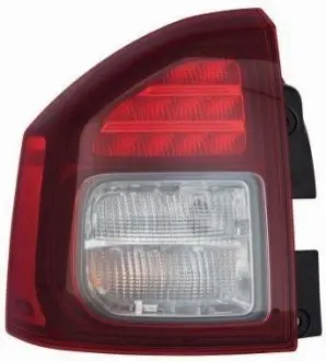 Фонарь задний Jeep Compass 11-16 пра. (без ламп) (LED/7440/WY21W) (темний) DEPO 333-1964R-ASN