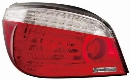 Фонарь задний BMW 5 (E60/E61) 06-10 SDN лів. (без ламп) (W16W/P21W*3/LED) DEPO 444-1940L-UE