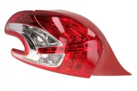 Фонарь задний Peugeot 208 12-15 лів. (без ламп) (PY21W/P21W/R10W/LED) DEPO 550-1963L-UE