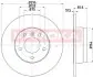 Гальмiвнi диски BMW 1 (E81/E87)/3 (E90/E92) 05-13 KAMOKA 1031007 1031007
