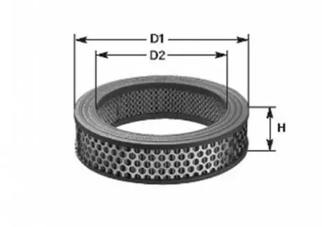Фильтр воздушный вставка AUDI 80/100 VW Golf II 1,1/1,3, Passat CITROEN (круг) MAGNETI MARELLI 152071758586