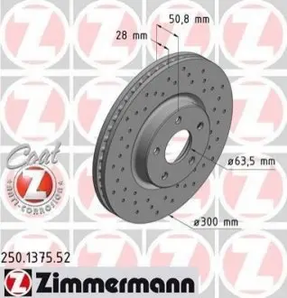 Диск гальмівний SPORT Z ZIMMERMANN 250137552
