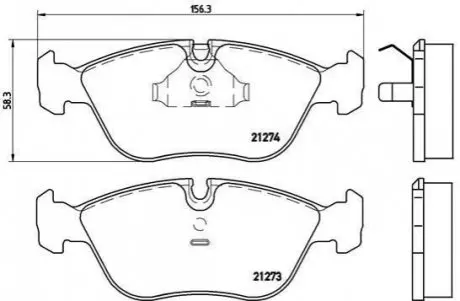 Гальмівні колодки дискові BREMBO P86 013