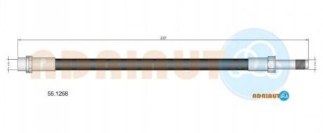 VW шланг гальмівний задн.T5 ADRIAUTO 55.1268