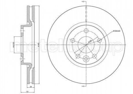 FORD тормозной диск пер. Mondeo 07- S-Max 06- Kuga 08- Galaxy 06- CIFAM 800-896C