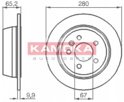 Гальмiвнi диски MB Vito (W638) 96- KAMOKA 1031722