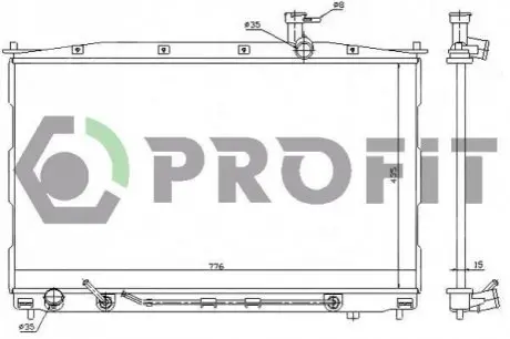Радіатор охолоджування PROFIT PR 1807A1