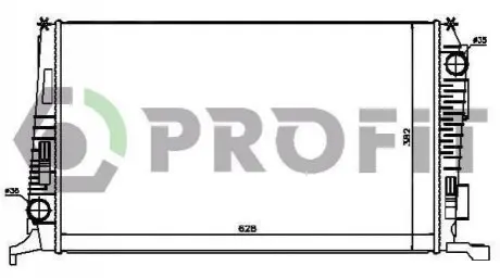 Радіатор охолоджування PROFIT PR 6037N8 (фото 1)