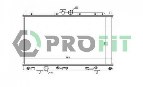 Радіатор охолоджування PROFIT PR 4010A1 (фото 1)