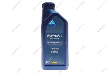 Олива 10W40 Blue Tronic II (1L) (VW501 00/505 00/MB 229.3) ARAL AR-15F46E