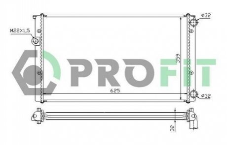 Радіатор охолоджування PROFIT PR 9522A4 (фото 1)