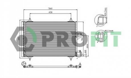 Конденсер кондиціонера PROFIT PR 1903C1