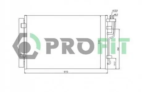 Конденсер кондиціонера PROFIT PR 1308C1