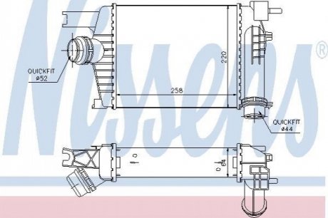 Радіатор інтеркулера NISSENS 96479