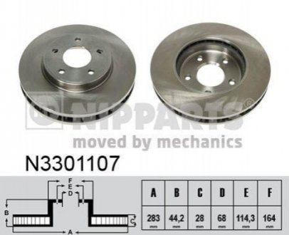 Гальмiвнi диски NIPPARTS N3301107