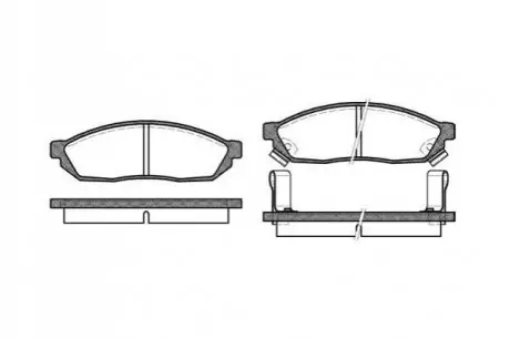 HONDA гальмівні колодки передн. CIVIC I (SF) 1300 L 80-83, SUZUKI CARRY (0S) 0.8 (ST90) 80-85 REMSA 0111.02